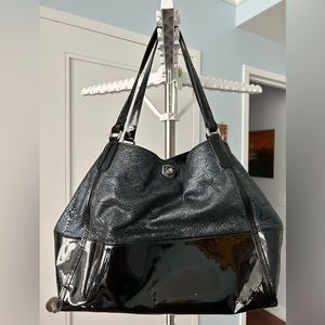 Colombian Leather and patent Bag